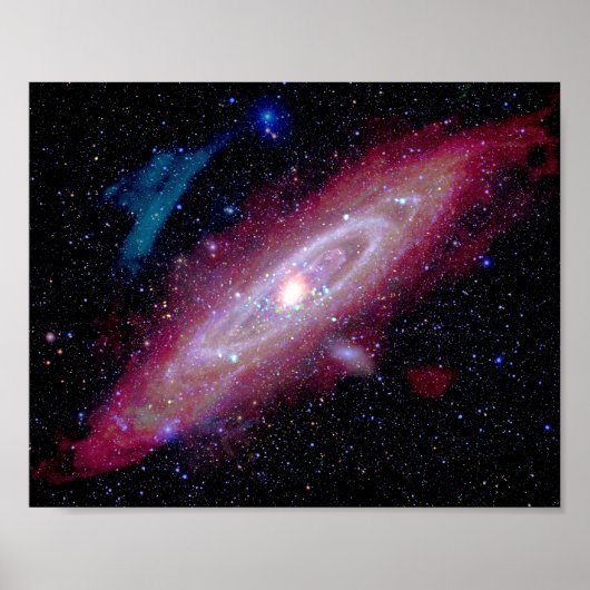 Andromeda Galaxy Messier 31 Composite Image Poster (Voorkant)