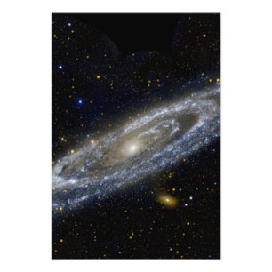 Andromeda galaxy milky way cosmos universum foto afdruk