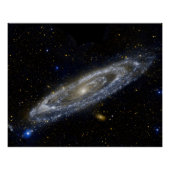 Andromeda galaxy milky way cosmos universum perfect poster (Voorkant)