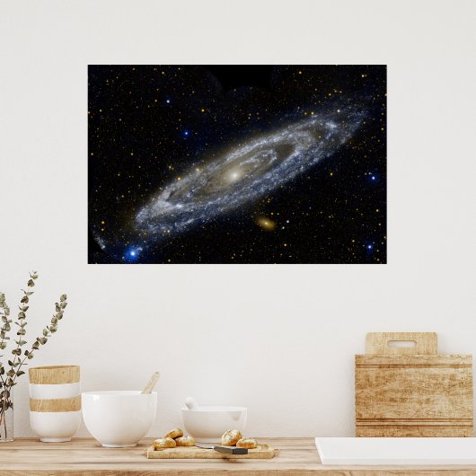 Andromeda galaxy milky way cosmos universum poster (Keuken)