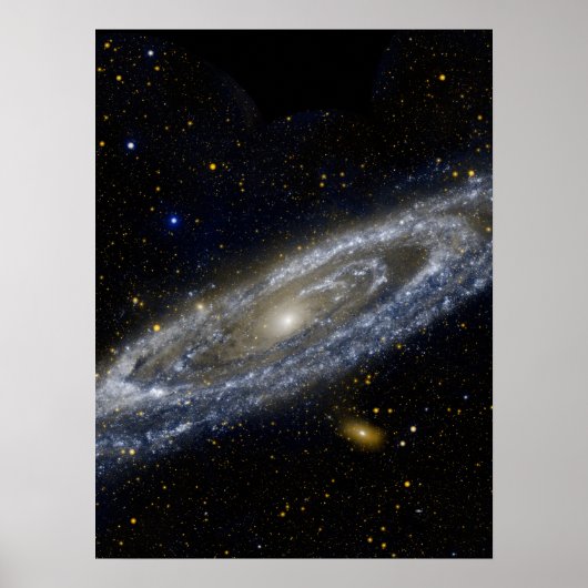Andromeda galaxy milky way cosmos universum poster (Voorkant)