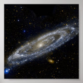 Andromeda galaxy milky way cosmos universum poster (Voorkant)