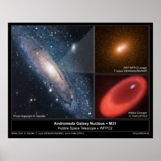 Andromeda Galaxy Nucleus M31-2005-26 Poster