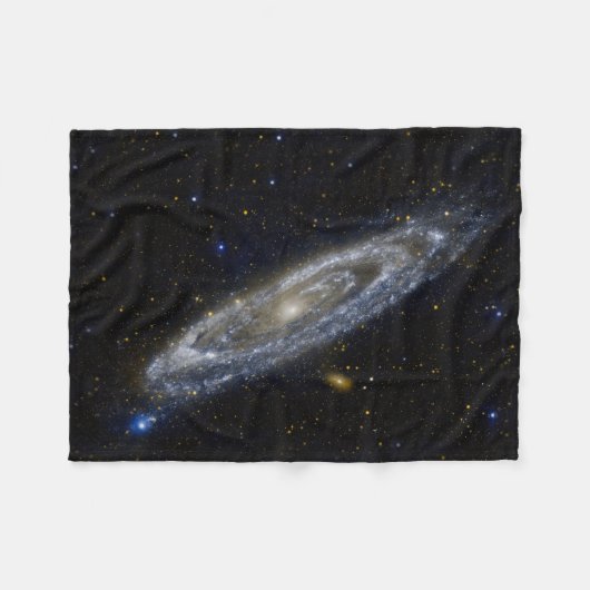 Andromeda Galaxy Starry Sky Fleece Deken (Voorkant (Horizontaal))