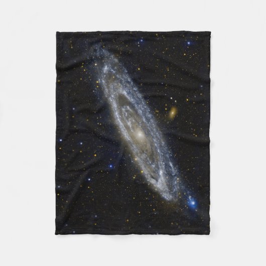 Andromeda Galaxy Starry Sky Fleece Deken (Voorkant)