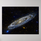 Andromeda Galaxy Ultraviolet Uitzicht, ZGOS Poster (Voorkant)