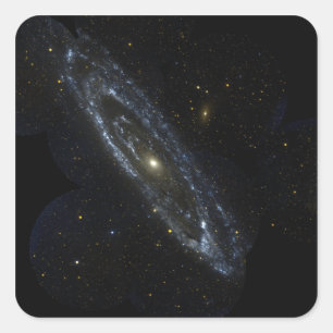 Andromeda Galaxy Vierkante Sticker