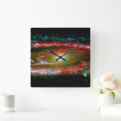 Andromeda Gallaxy Vierkante Klok (Huis)