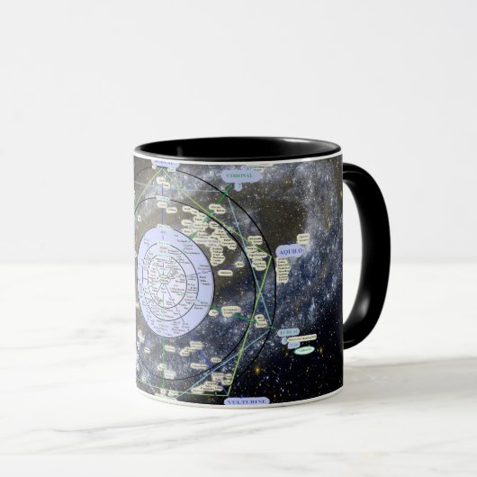 Andromeda Map mug (Devant droit)