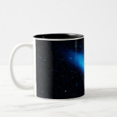 Andromeda sterrenstelsel ruimtewetenschap astronom tweekleurige koffiemok (Links)