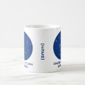 Andromedan Starseed Mug - Design bleu et blanc (Centre)