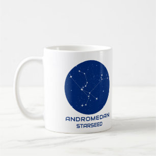 Andromedan Starseed Mug - Design bleu et blanc