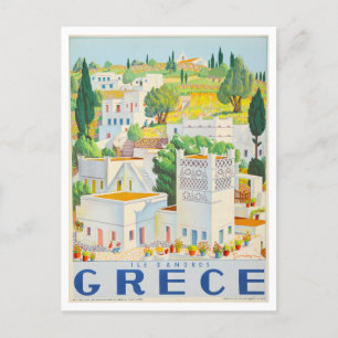 Andros, Griekenland, Reisposter Briefkaart