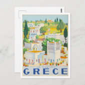 Andros, Griekenland, Reisposter Briefkaart (Voorkant / Achterkant)