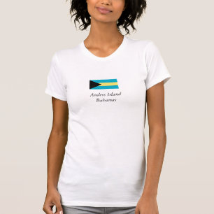 Andros Island, Bahamas Flag T-shirt