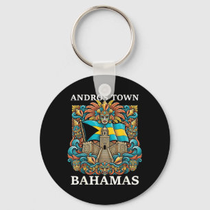 Andros Town Bahama's Eiland Vakantie Reizen Sleutelhanger