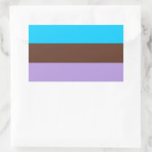 Androsexsexseksuele Pride Rechthoekige Sticker (Tas)