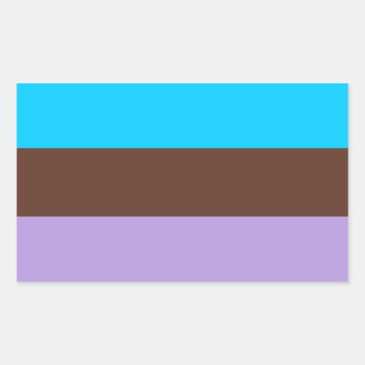 Androsexsexseksuele Pride Rechthoekige Sticker (Voorkant)