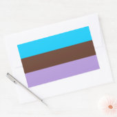 Androsexsexseksuele Pride Rechthoekige Sticker (Envelop)