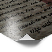 Andy & Ashley, photo mariage avec voeux (Coin)