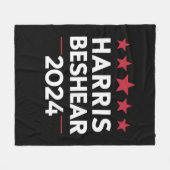 Andy Beshear 2024 Harris Beshear 202 Fleece Deken (Voorkant (Horizontaal))