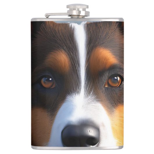 Andy de Australische blauwe heler, Heupfles (Voorkant)