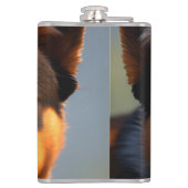 Andy de Australische blauwe heler, Heupfles (Achterkant)