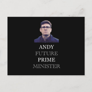 Andy Future Prime Minister - Andy Burnham Briefkaart