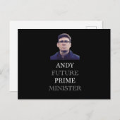 Andy Future Prime Minister - Andy Burnham Briefkaart (Voorkant / Achterkant)
