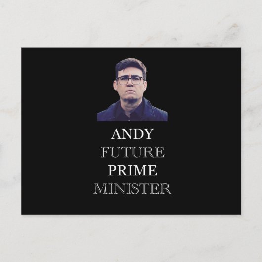 Andy Future Prime Minister - Andy Burnham Briefkaart (Voorkant)