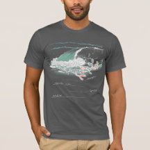 Andy gespeld door aminozuren, donker kleur T-shirt
