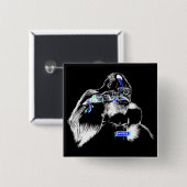 Andy Howell Buttonnen Vierkante Button 5,1 Cm (Voorkant /achterkant)