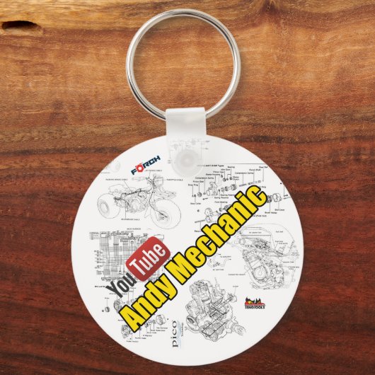 Andy Mechanic-sleutelring Sleutelhanger (Voorkant)