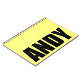 Andy Notitieboek (Linkerzijde)