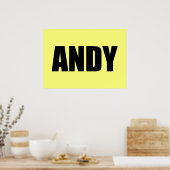 Andy Poster (Keuken)