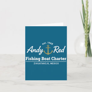 Andy Red Visboot Charter Illustratie Kaart