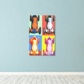 Andy Warhol - Benz Racing Car Canvas Afdruk (Insitu (Houten vloer))