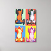 Andy Warhol - Benz Racing Car Canvas Afdruk (Voorkant)