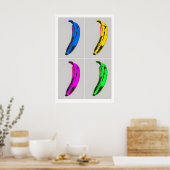 Andy Warhol Quad Bananas Impression d'art Vintage  (Cuisine)