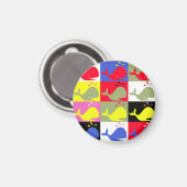 Andy Whale-Hole™_round Magnet (Recto/Verso)