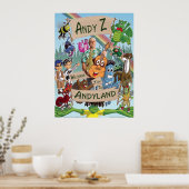 Andy Z en Friends poster (Keuken)