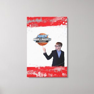 ANDY's BAR MITZVAH SIGN IN BOARD Canvas Afdruk