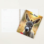 Âne de campagne yeux curieux art paisible (Devant avec enveloppe)