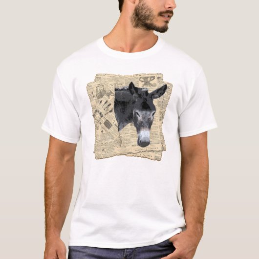 Âne de T-shirt d'hommes (Devant)