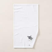 Âne Dessin Monogrammé (Serviette à main)