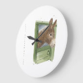 Âne horloge - mignonne - Juste vous attendre (Angle)