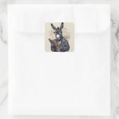 Âne sage — Autocollant (Sac)