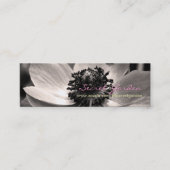 Anemone 1 Floral Photographie Cartes de visite (Devant)
