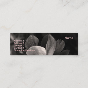 Anemone 2 Sepia Photographie Mini Cartes de visite
