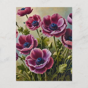 Anemone bloemen briefkaart